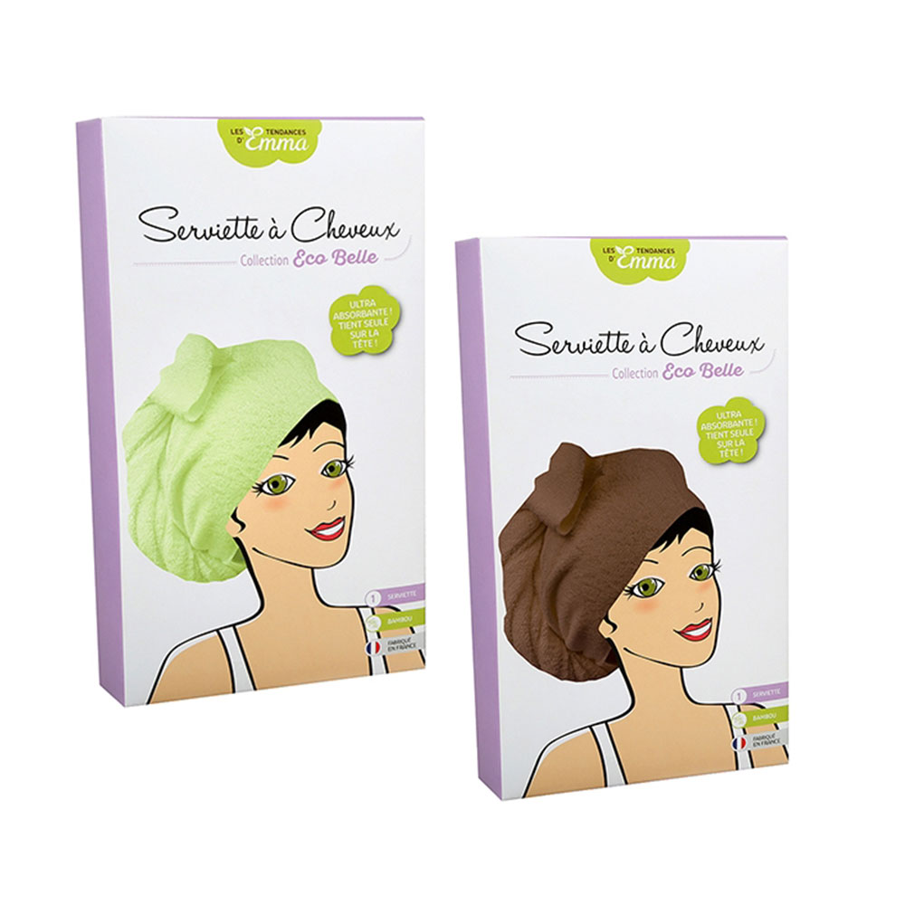 Les Tendances D'Emma Serviette A Cheveux Bambou Eco Belle