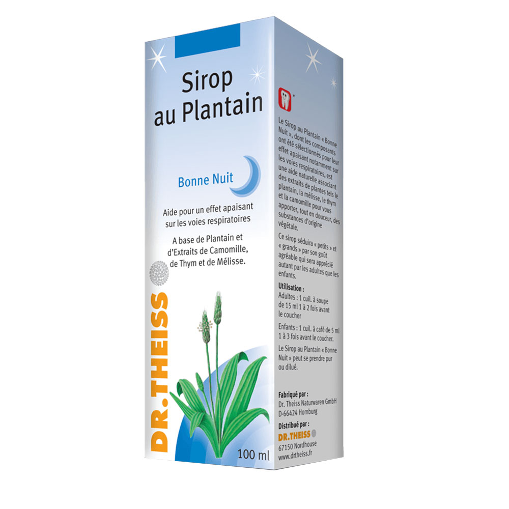 Dr. Theiss Naturwaren Sirop au plantain bonne nuit 100ml