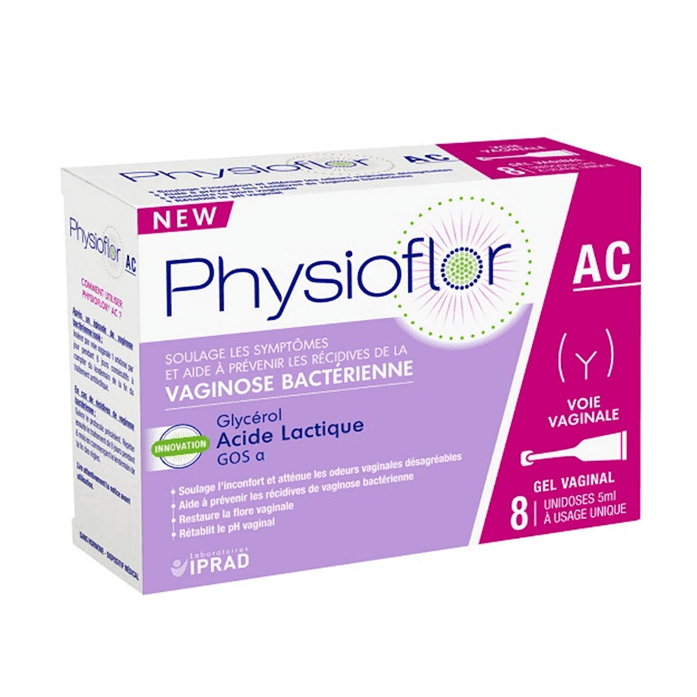 Saforelle Physioflor Ac 8 Unidoses Gel Vaginal Vaginose Bactérienne 40ml