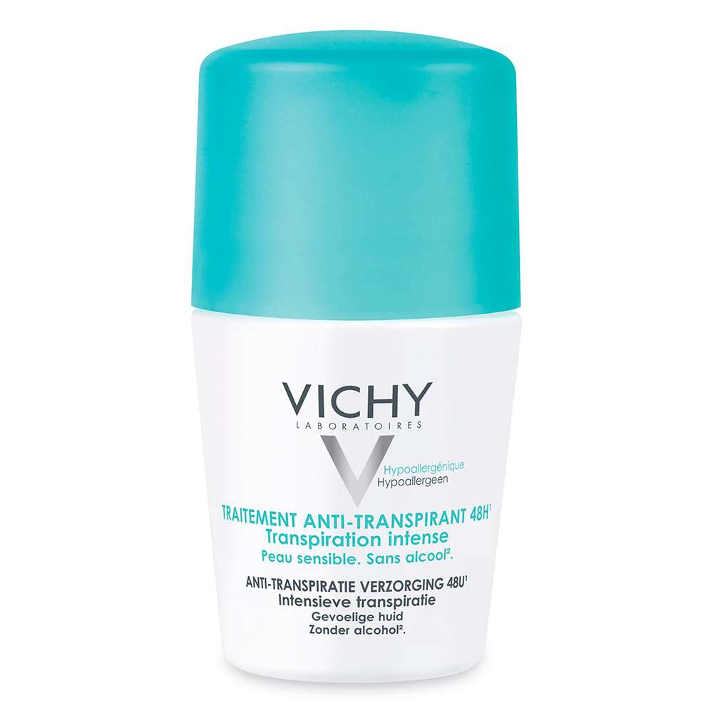 Vichy Déodorant Anti Transpirant Efficace 48h Transpiration Intense Peaux Sensibles 50ml