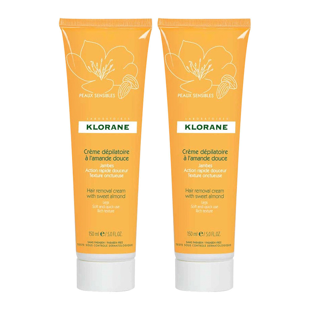 Klorane Amande Douce Creme Depilatoire 2x150ml