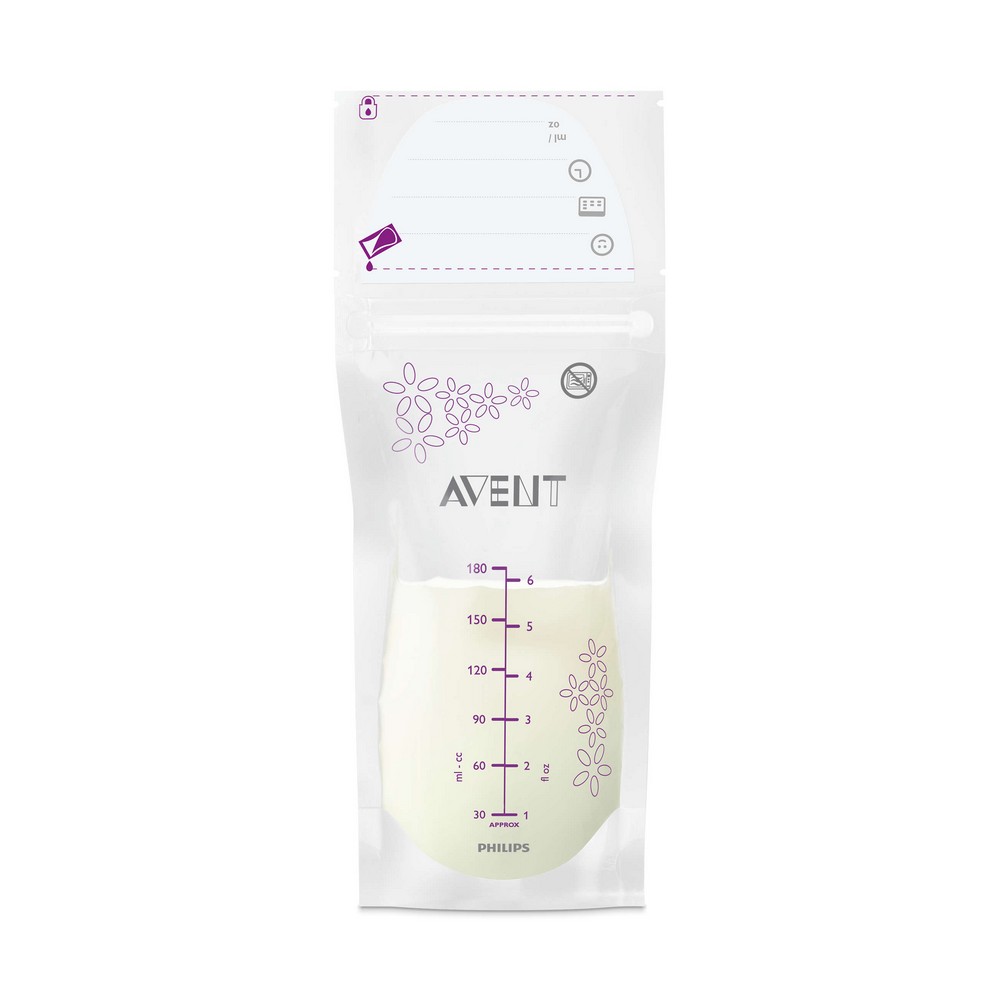 Avent Accessoires Sachets De Conservation X25 Pour Le Lait Maternel 180ml