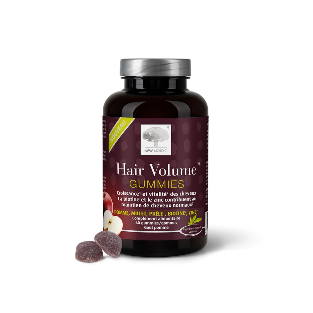 New Nordic Hair Volume 60 Gummies Croissance Et Vitalite Des Cheveux