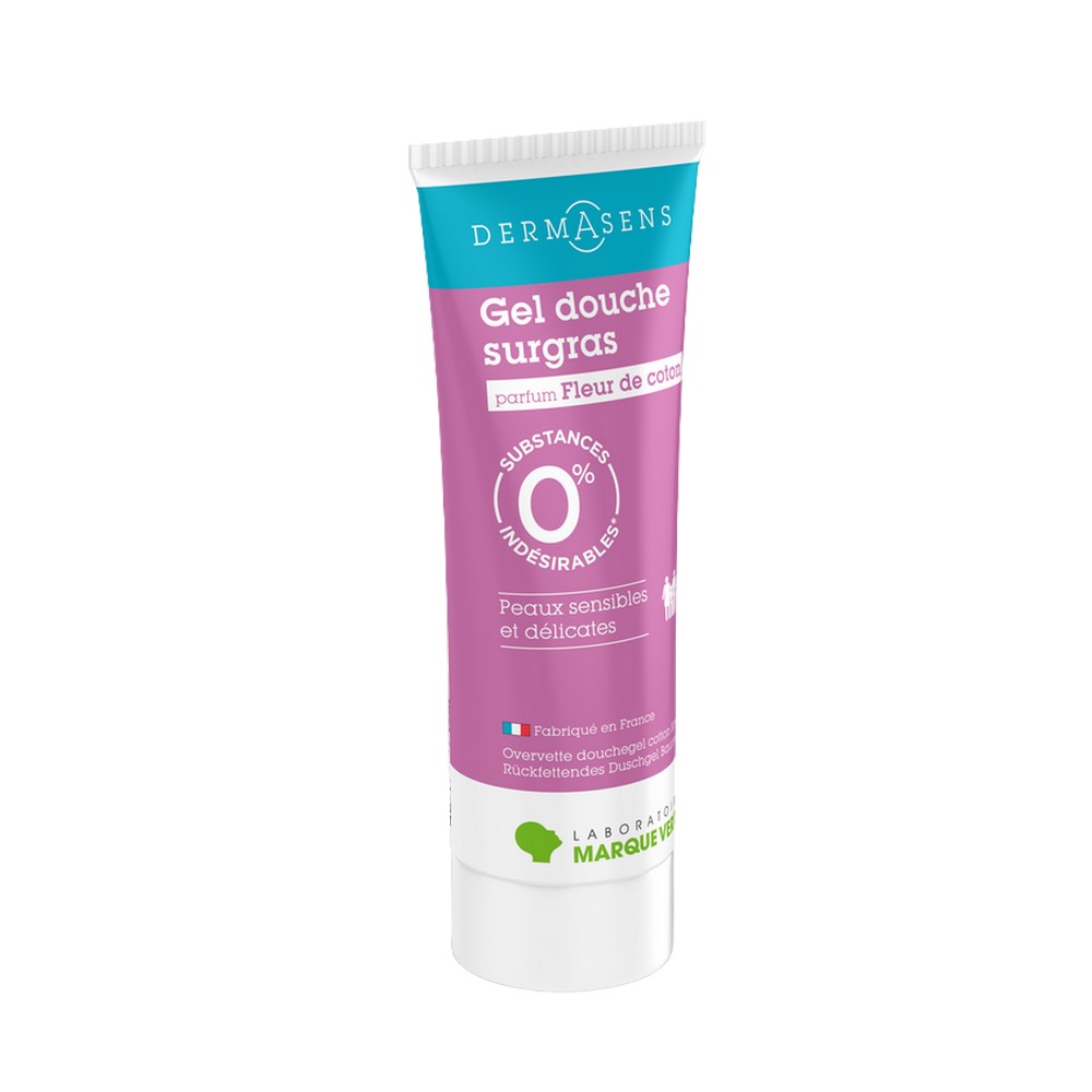 Gel Douche Surgras sans Savon Peaux Sensibles 200ml Dermasens