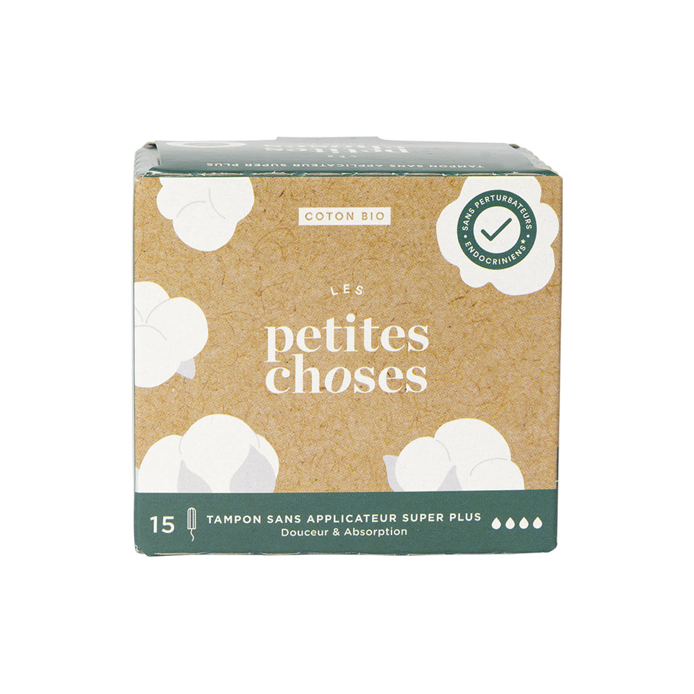 Les Petites Choses Tampons Flux Super Plus Sans Applicateurs Coton Bio x15