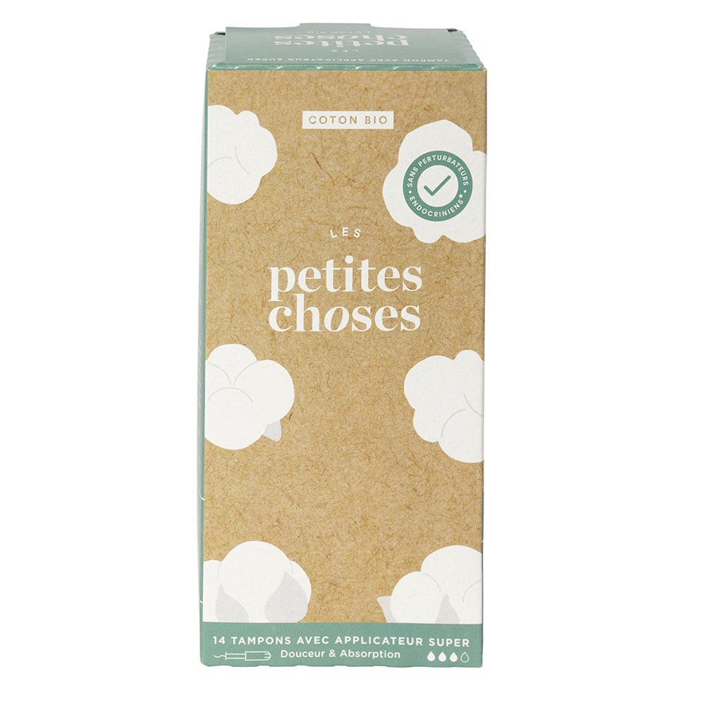 Les Petites Choses Tampons Flux Super Avec Applicateurs Coton Bio x4
