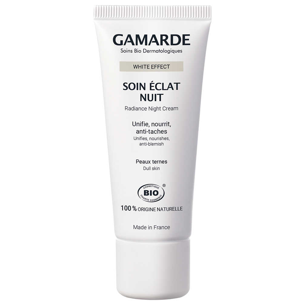 Gamarde Soin Eclat Nuit Bio Peaux Ternes White Effect 40g