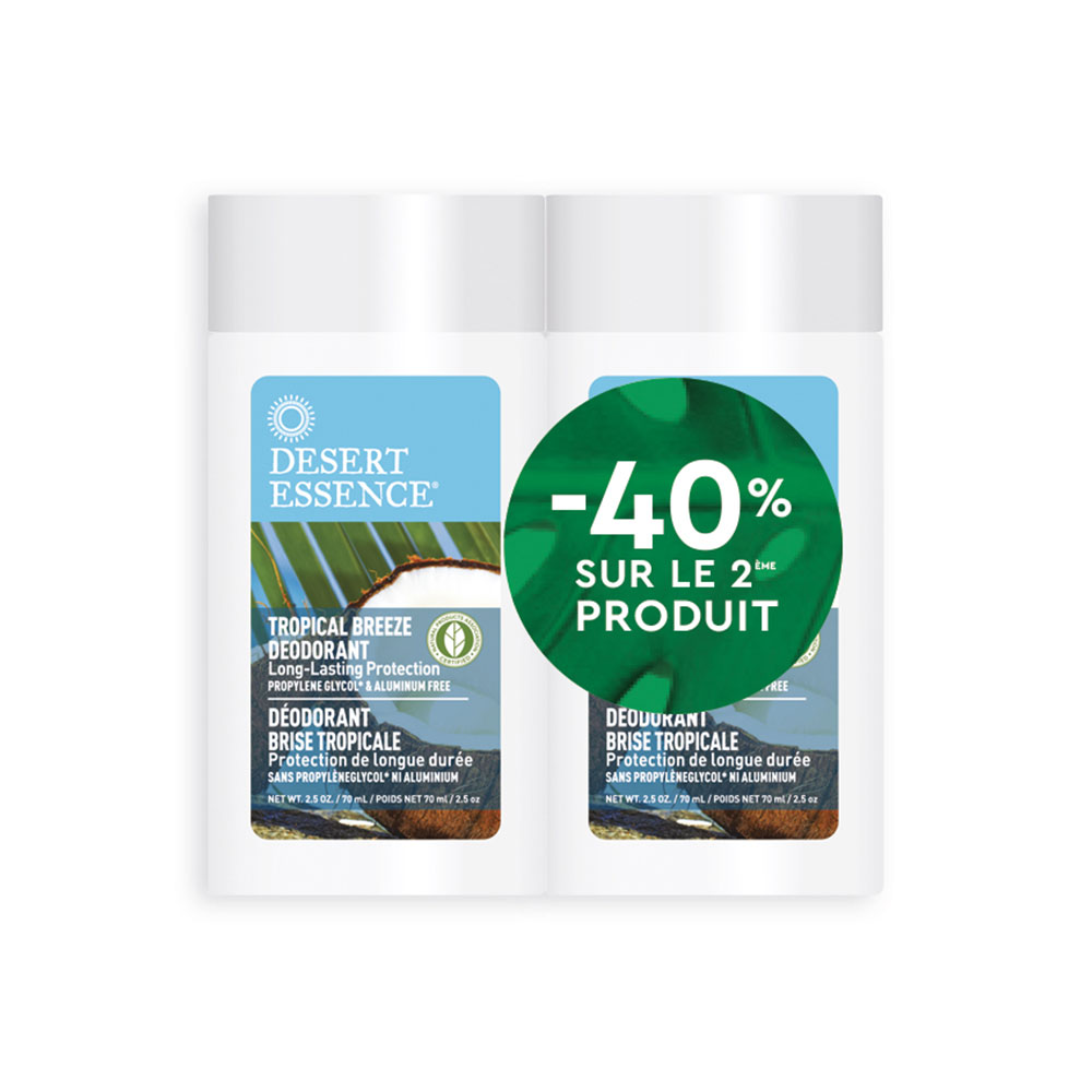 Desert Essence Déodorants corporel stick 2x70ml
