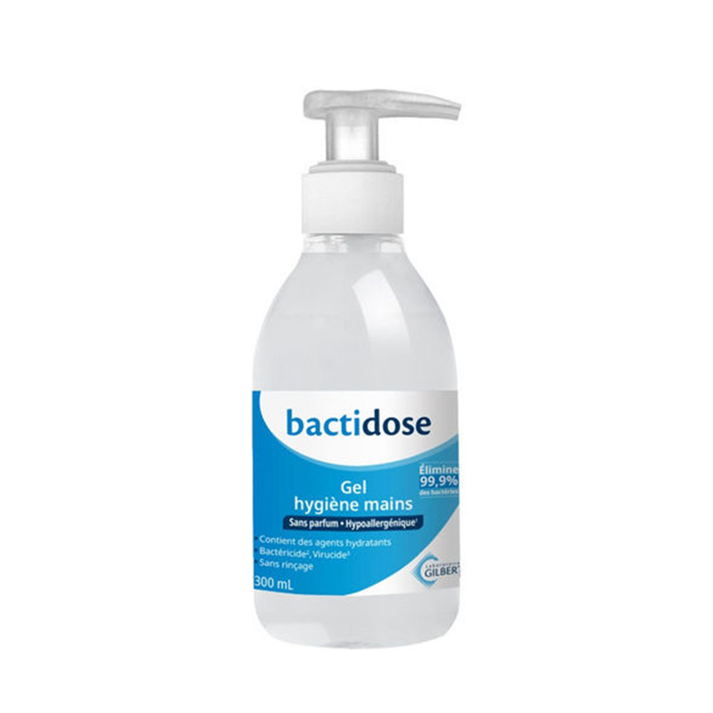 Bactidose Gel Hydroalcoolique sans rinçage 300ml