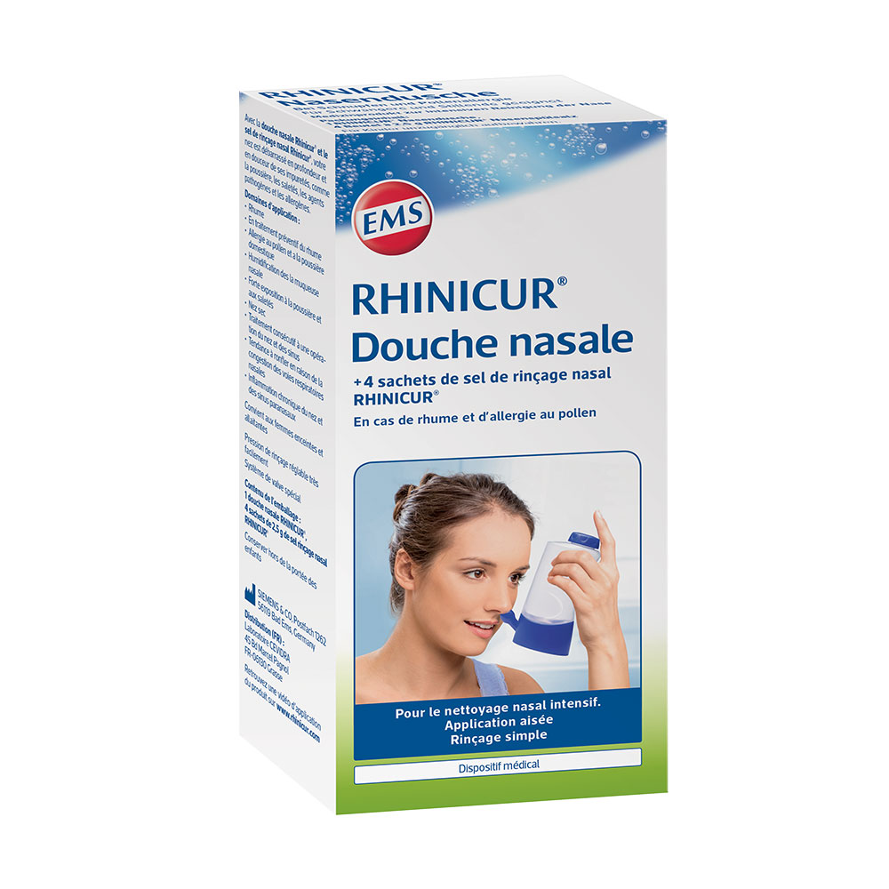 Rhinicur Douche Nasale + 4 Sachets Sel De Rincage