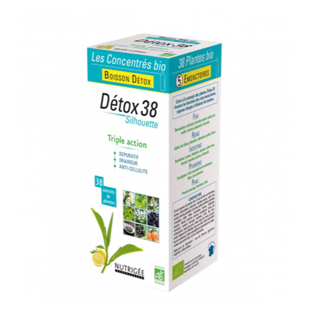 Nutrigée Boisson Detox 38 Silhouette 300ml