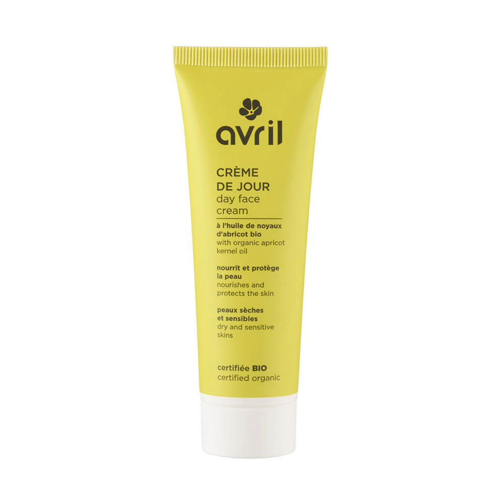 Avril Creme de jour a l'huile de noyaux d'abricot bio Peaux seches et sensibles 50ml