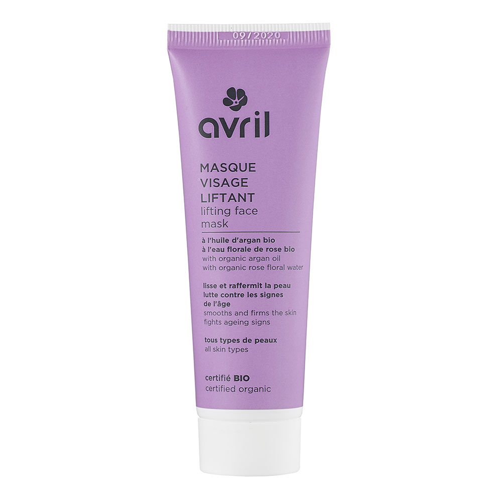 Avril Masque liftant a l'huile d'argan et eau florale de rose bio 50ml