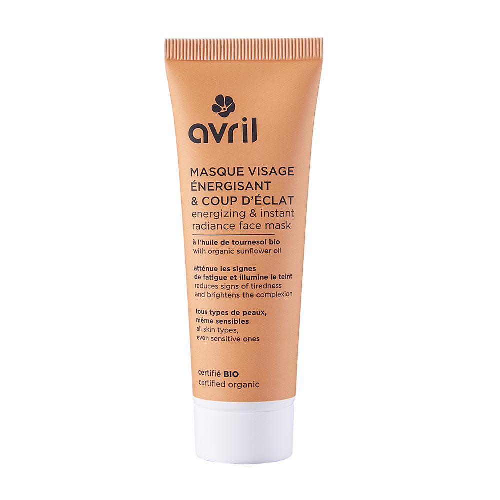 Avril Masque visage energisant et coup d'eclat a l'huile de tournesol bio 50ml