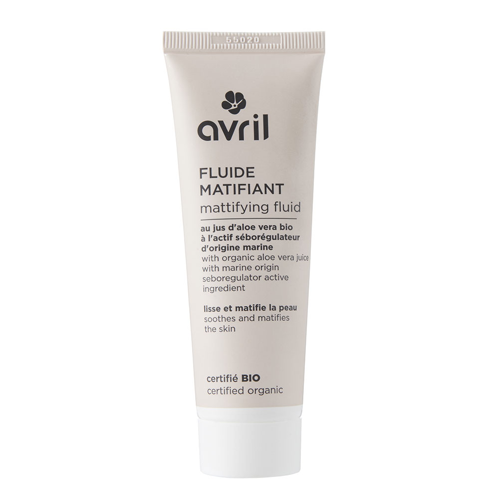 Avril Fluide matifiant au jus d'aloe vera bio 50ml
