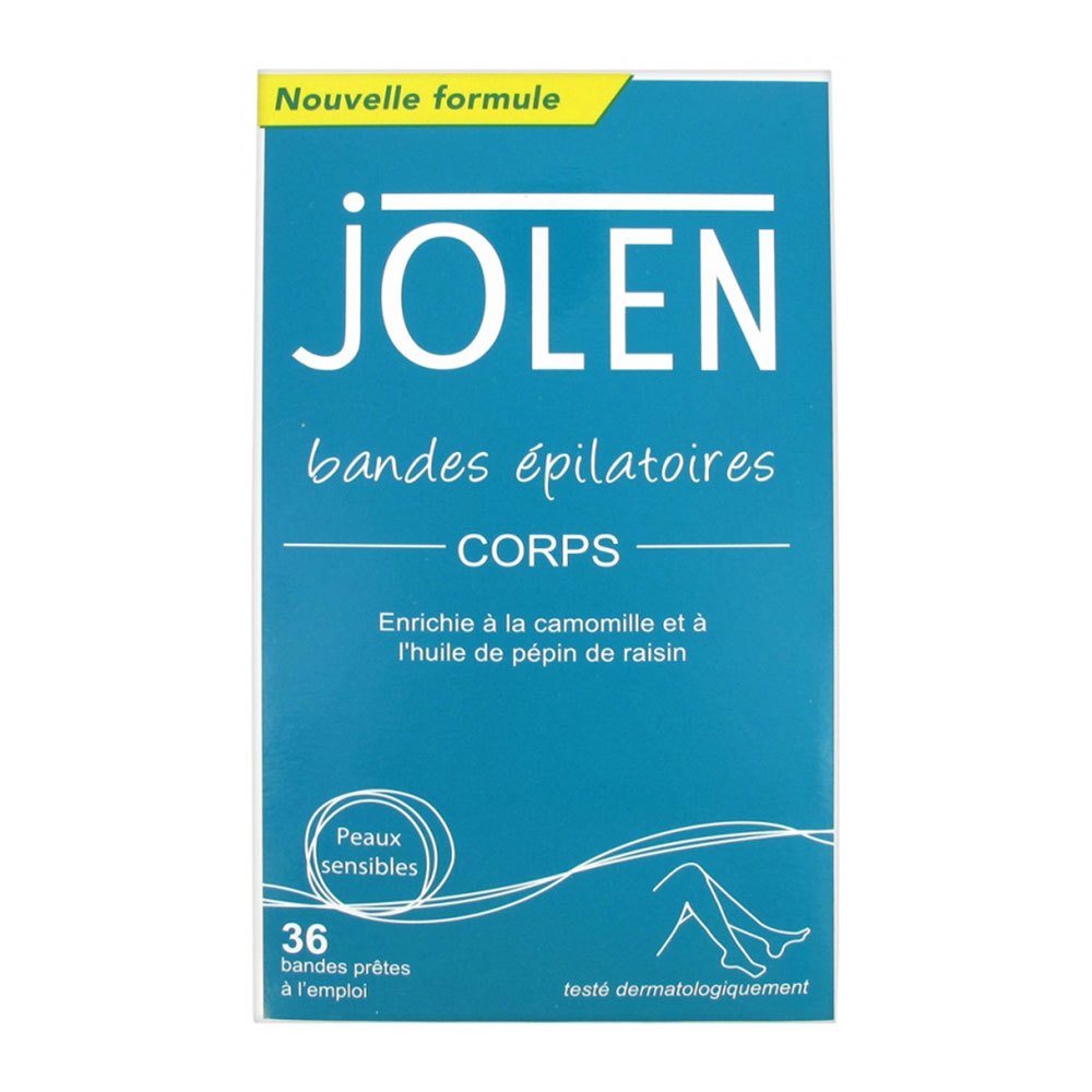 Jolen Bandes Epilatoires Jambes Boites X 36