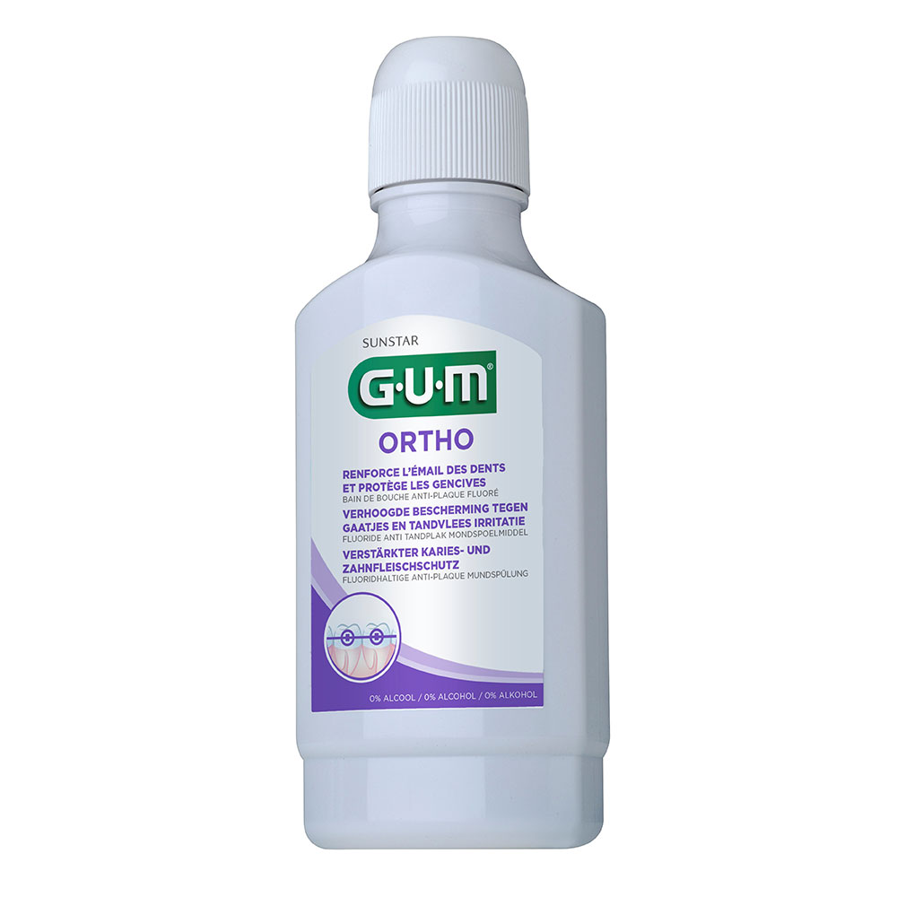 Gum Ortho Bain De Bouche Anti-plaque 300ml
