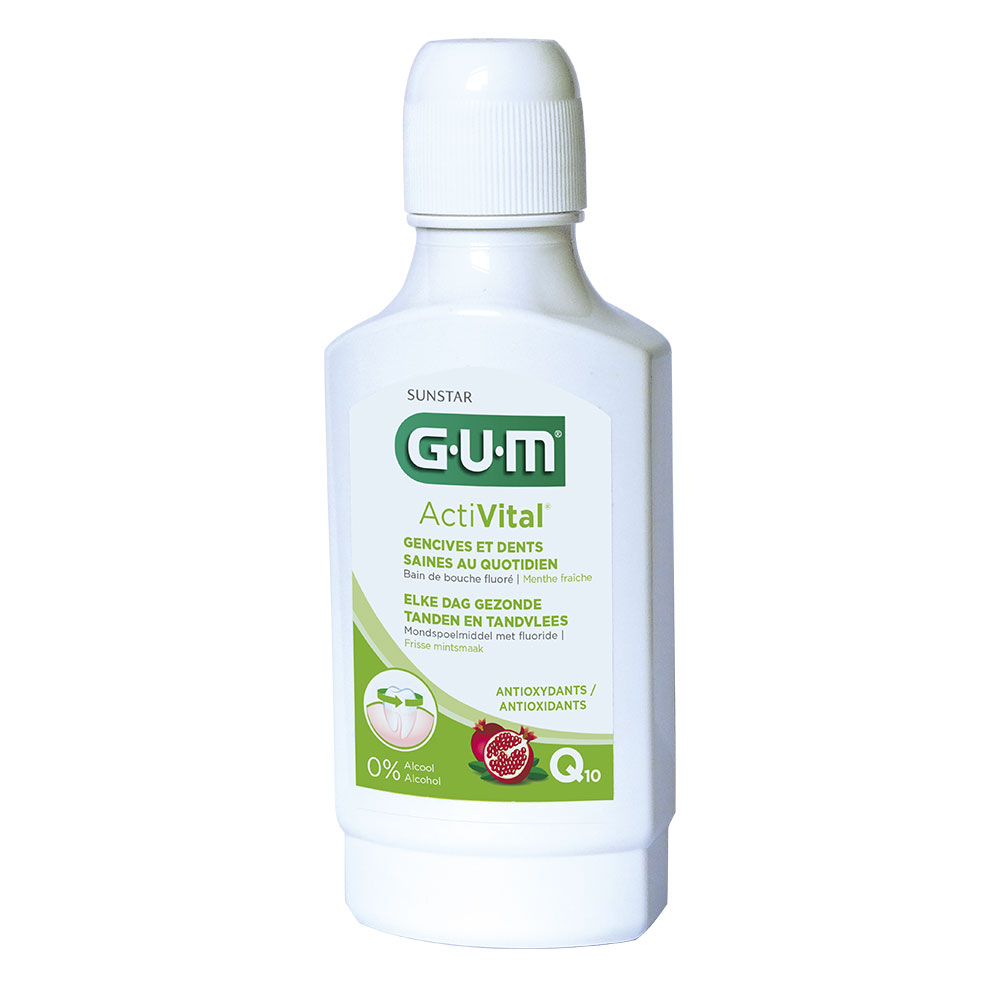 Gum ActiVital Bain De Bouche Gencives Et Dents Saines Au Quotidien Q10 300ml