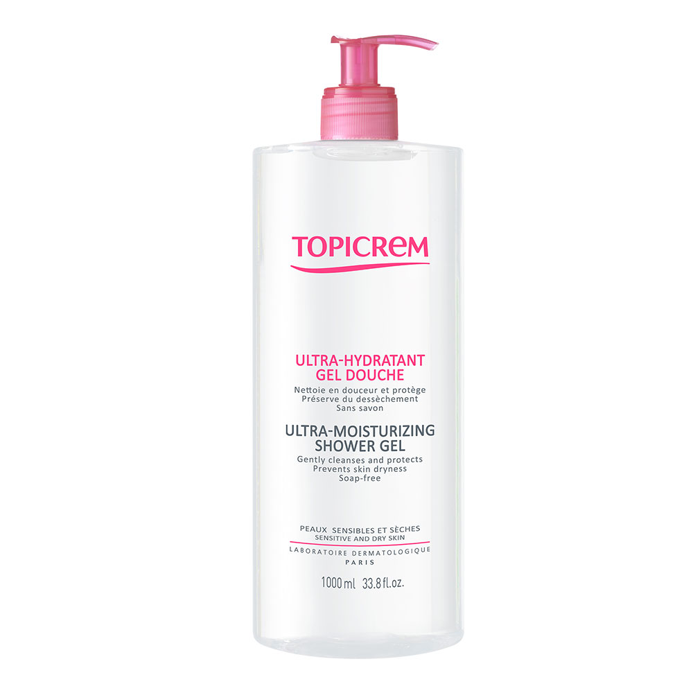 Topicrem Ultra-Hydratant Gel Douche Peaux sensibles 1L