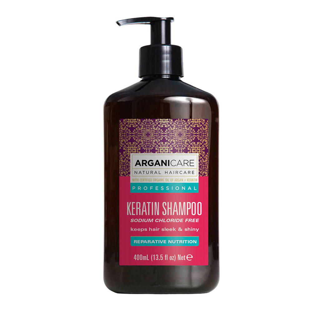 Arganicare Kératine Shampoing réparateur et nutritif 400ml