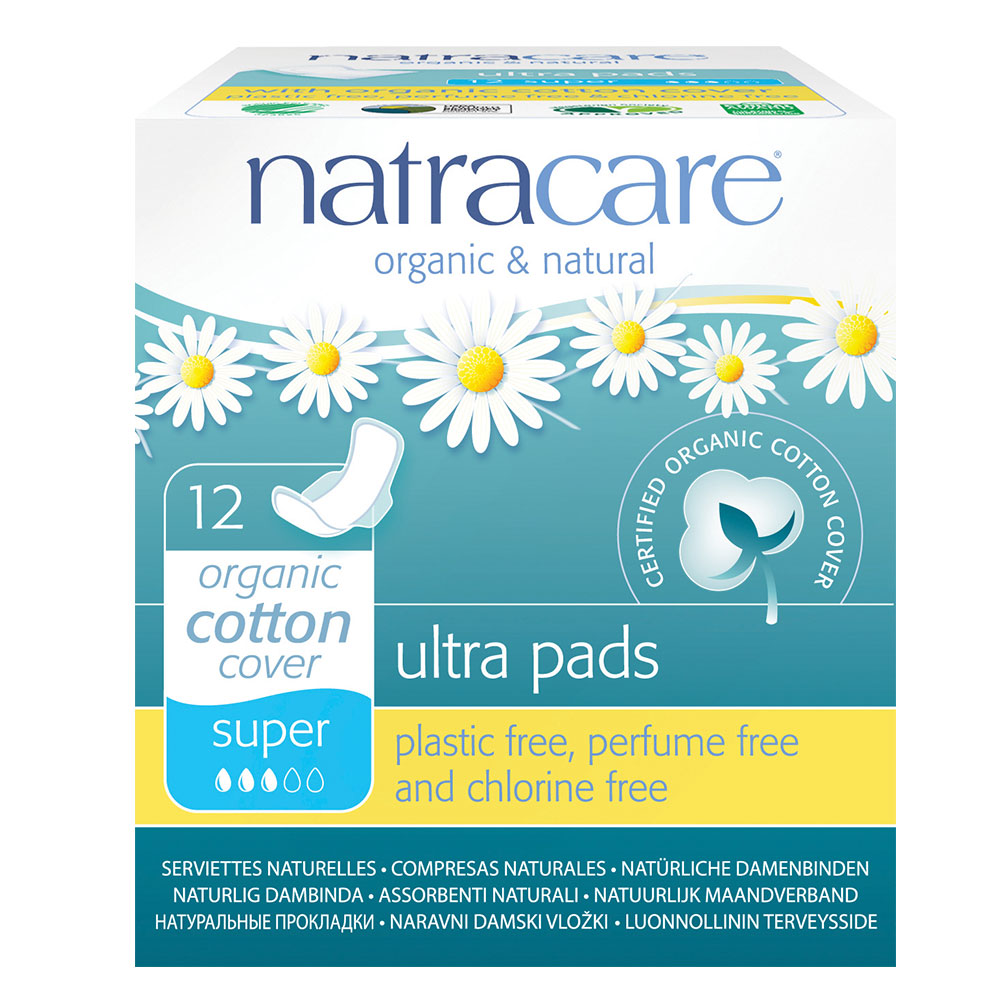 Natracare Serviettes Naturelles Ultra Super Boite De 12