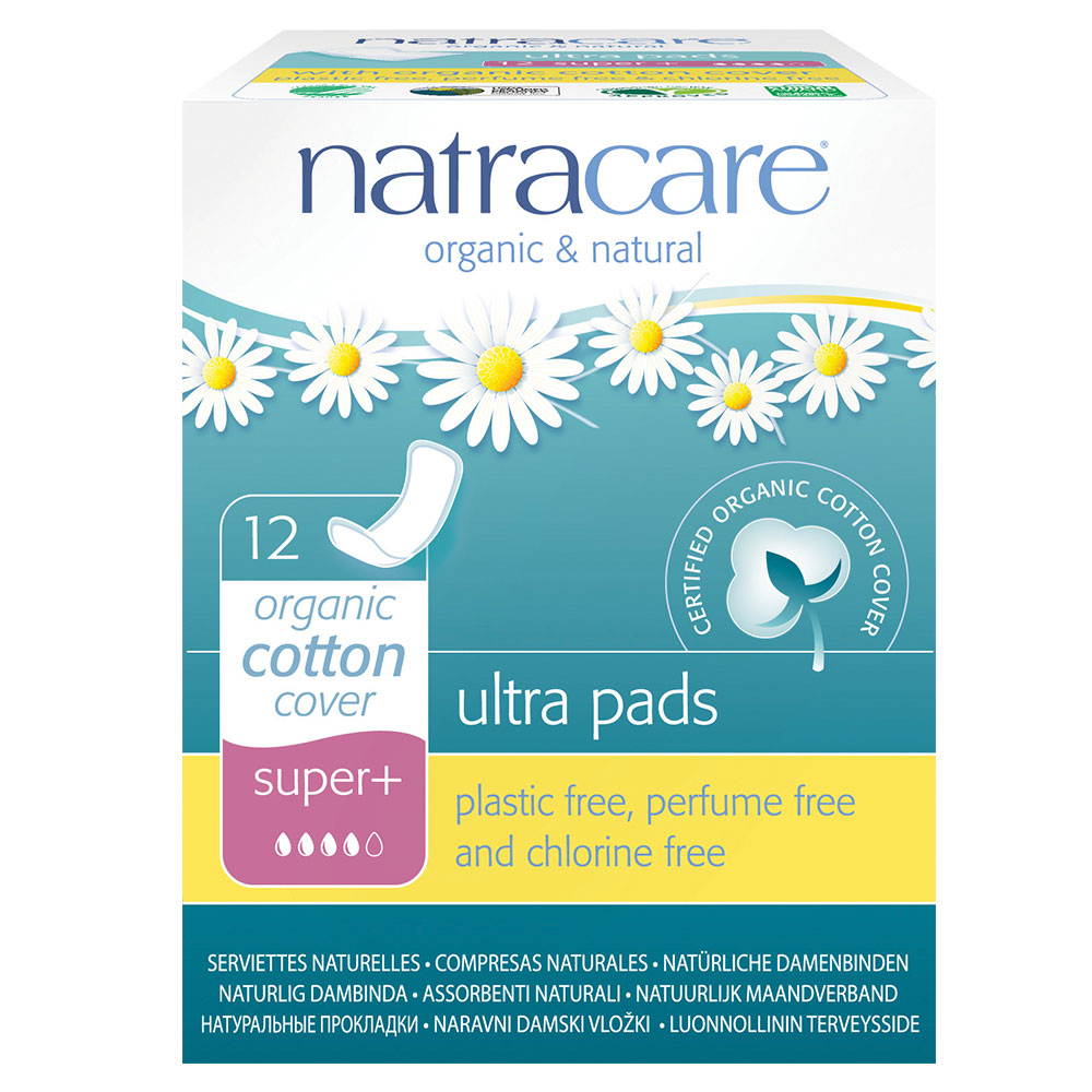 Natracare Serviettes Naturelles Ultra Long Super + Boite De 12