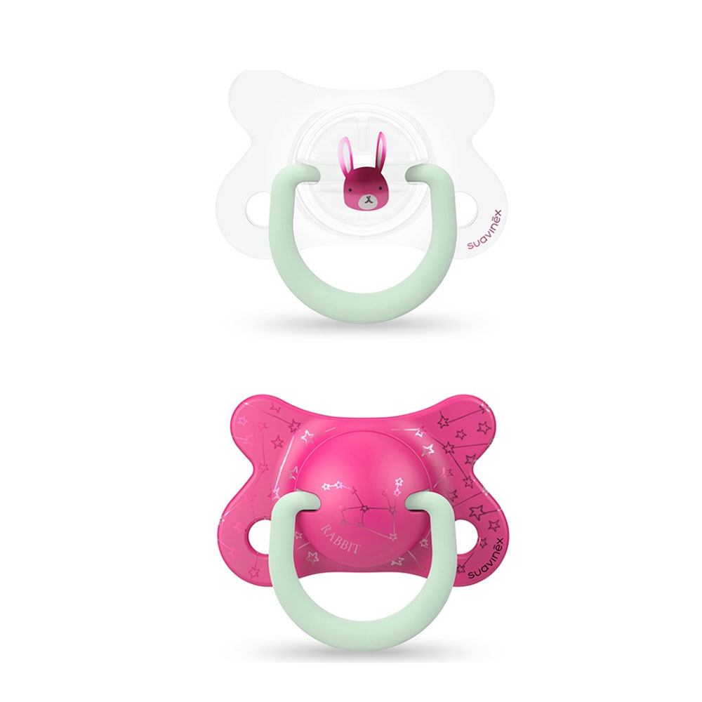 Suavinex Night & Day Sucette Anatomique Reversible De 2 a 4 mois x2