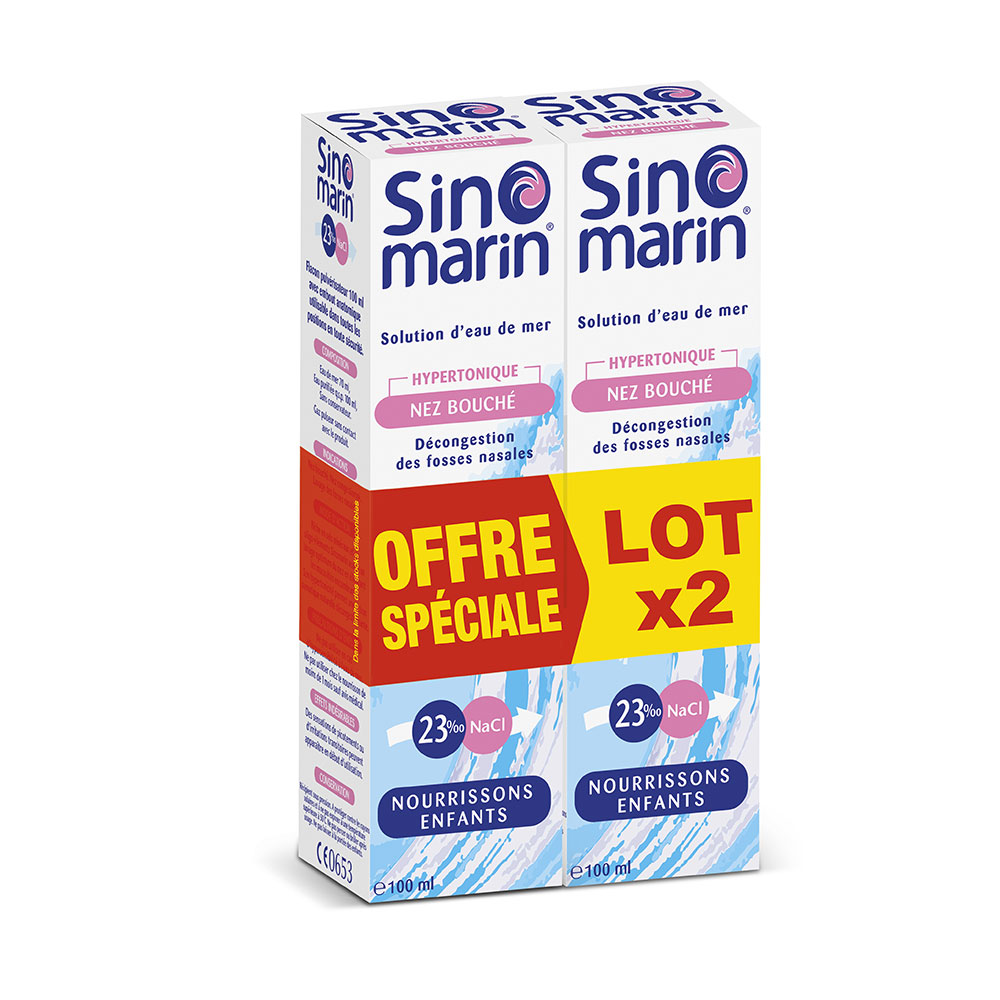 Gifrer Sinomarin Spray Nasal Hypertonique Pour Enfants pour enfants 2x100ml