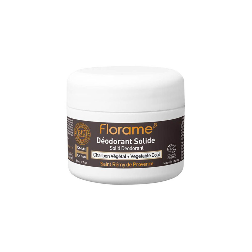 Florame Déodorant Solide au charbon végétal Homme 50ml