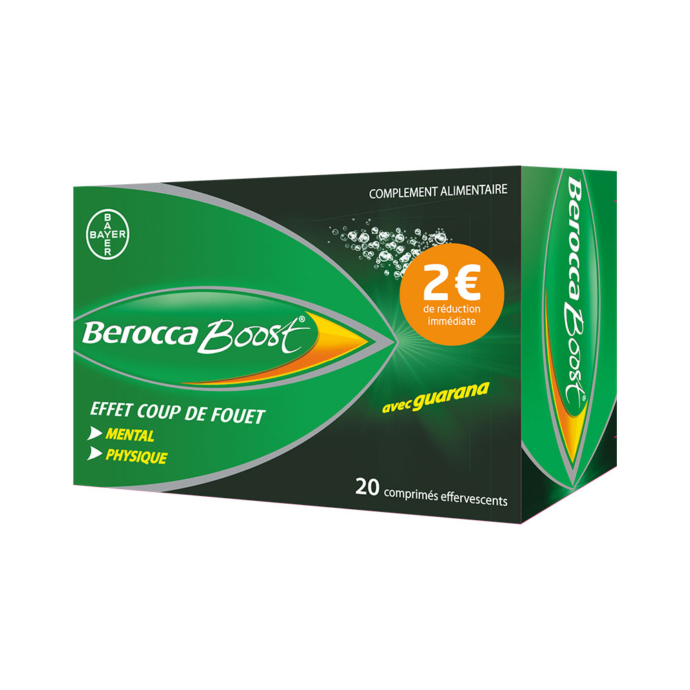 Bayer Berocca Boost Offre 2 x20 Comprimés Effervescents