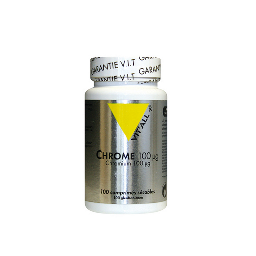 Chrome 100µg 100 Comprimés Vit'All+