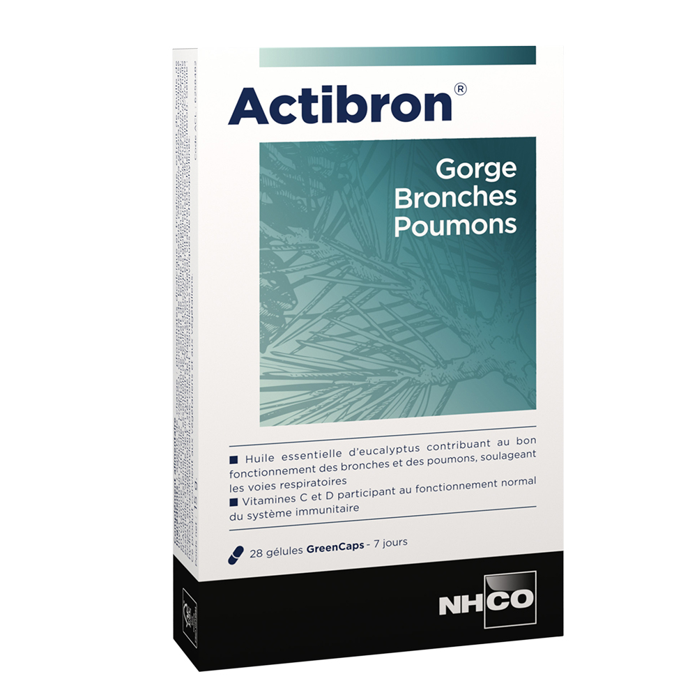 Nhco Nutrition Inspiria Actibron Gorge Bronches Poumons 28 gélules