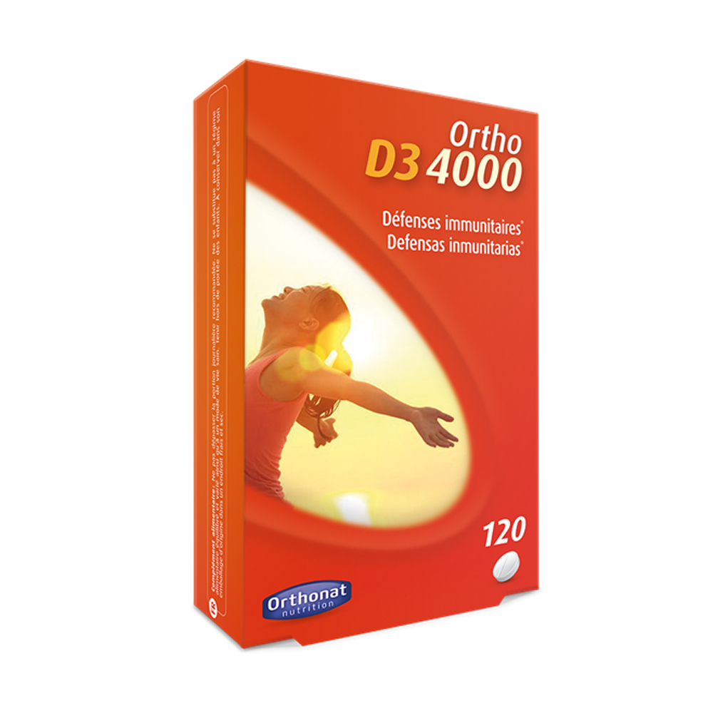 Orthonat Ortho D3 4000 Défenses immunitaires 120 comprimés