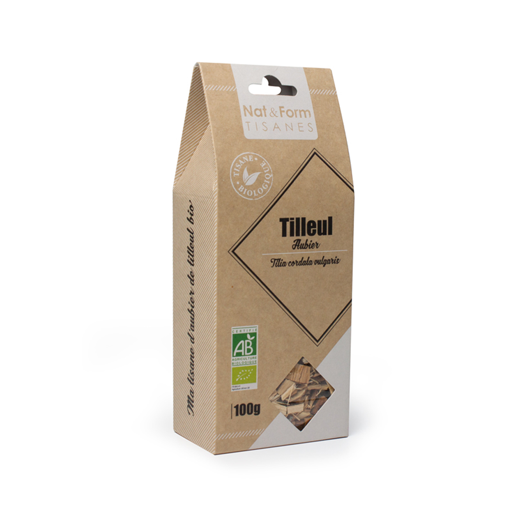 Nat&Form Tisane Aubier De Tilleul Blanc Ecorce Bio 100g