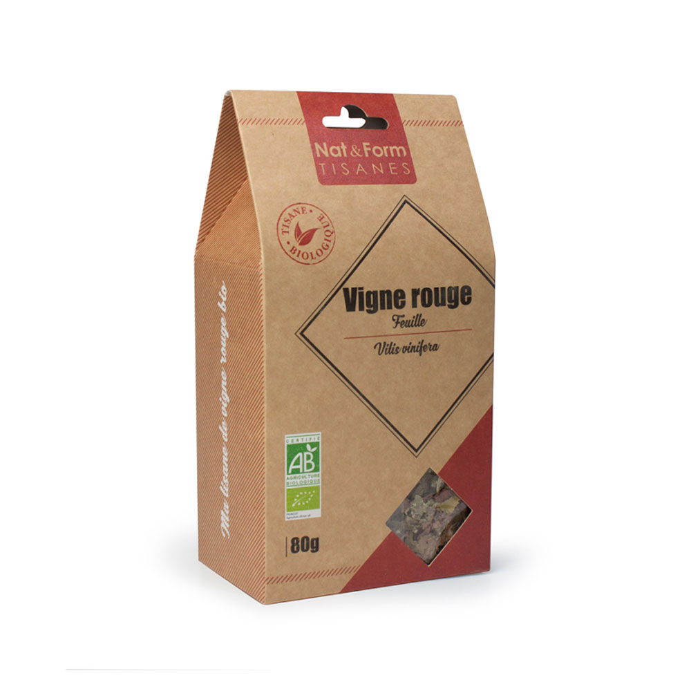 Nat&Form Tisane Vigne Rouge Feuille Bio 80g