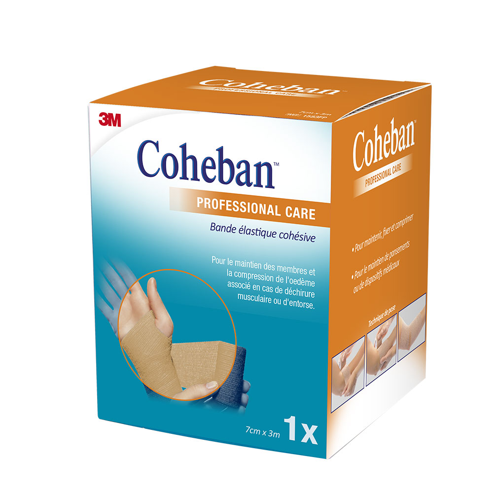 3M Coheban Bande élastique Cohesive Chair 7cmx3m