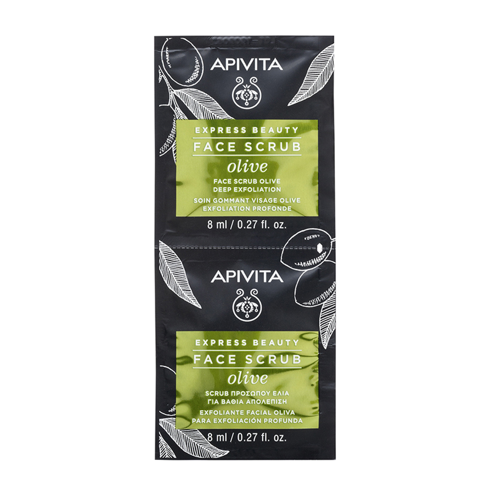 Gommage Visage Exfoliation Profonde à l'Olive 2x8ml Express Beauty Apivita