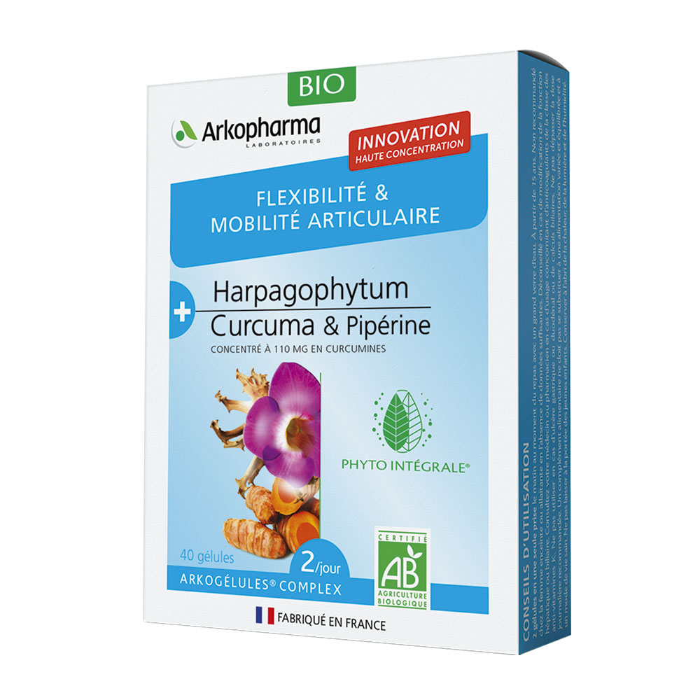 Arkopharma Arkogélules Flexibilite Et Mobilite Articulaire Bio Complex 40 Gelules