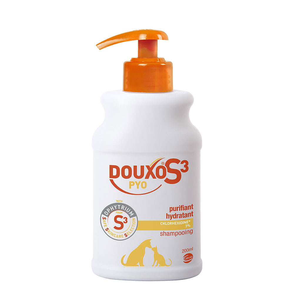 Douxo Shampooing purifiant et hydratant S3 Pyo Chlorexidine 3% 200ml