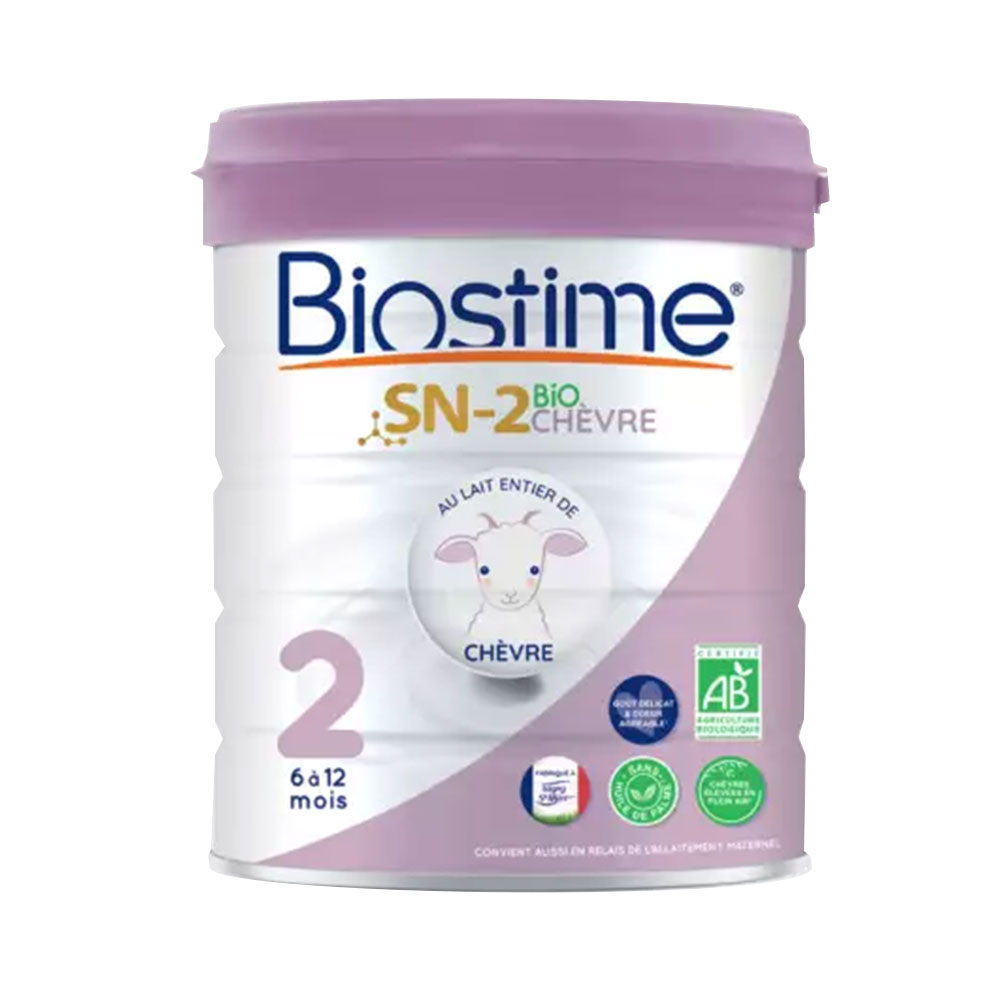 Biostime Lait Infantile SN-2 Chèvre 2ème âge Bio 6 à 12 mois 800g