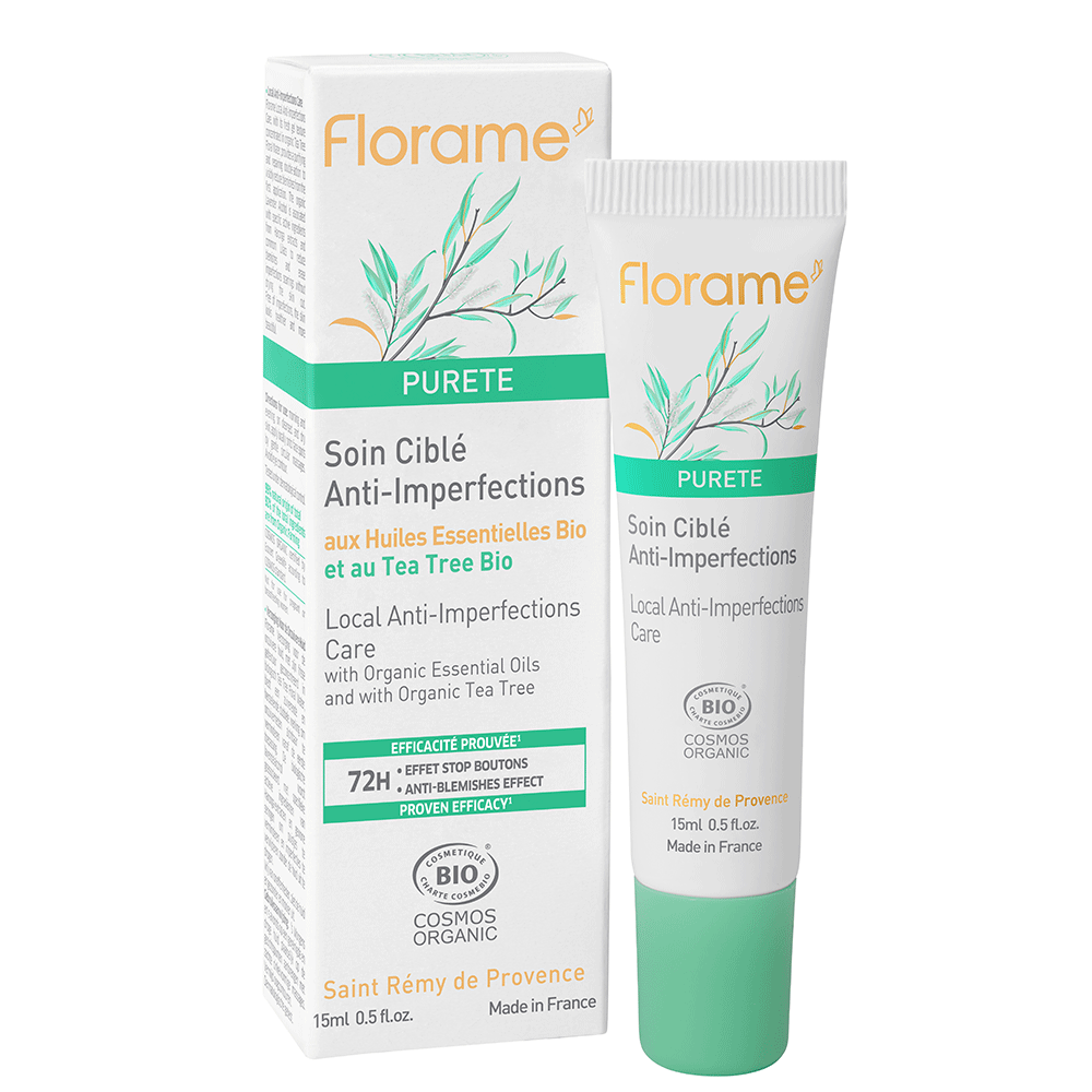 Florame Soin Ciblé Anti-Imperfections Purete bio Peaux mixtes a grasses 15ml