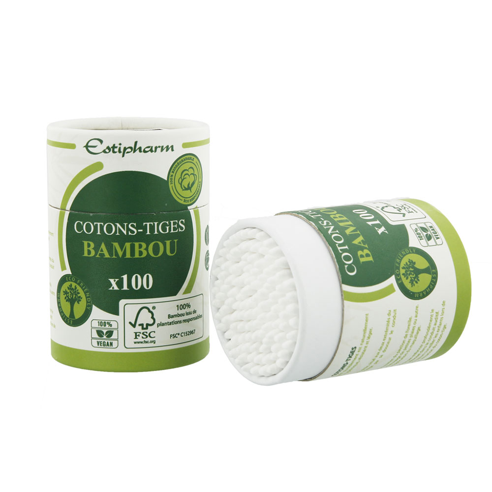 Estipharm Coton tiges en bambou x100