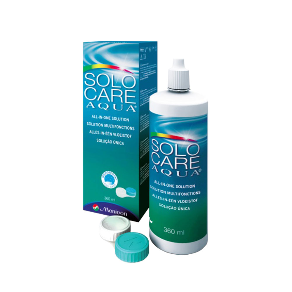 Menicon Solocare Aqua Solution multifonctions pour les lentilles souples 360ML