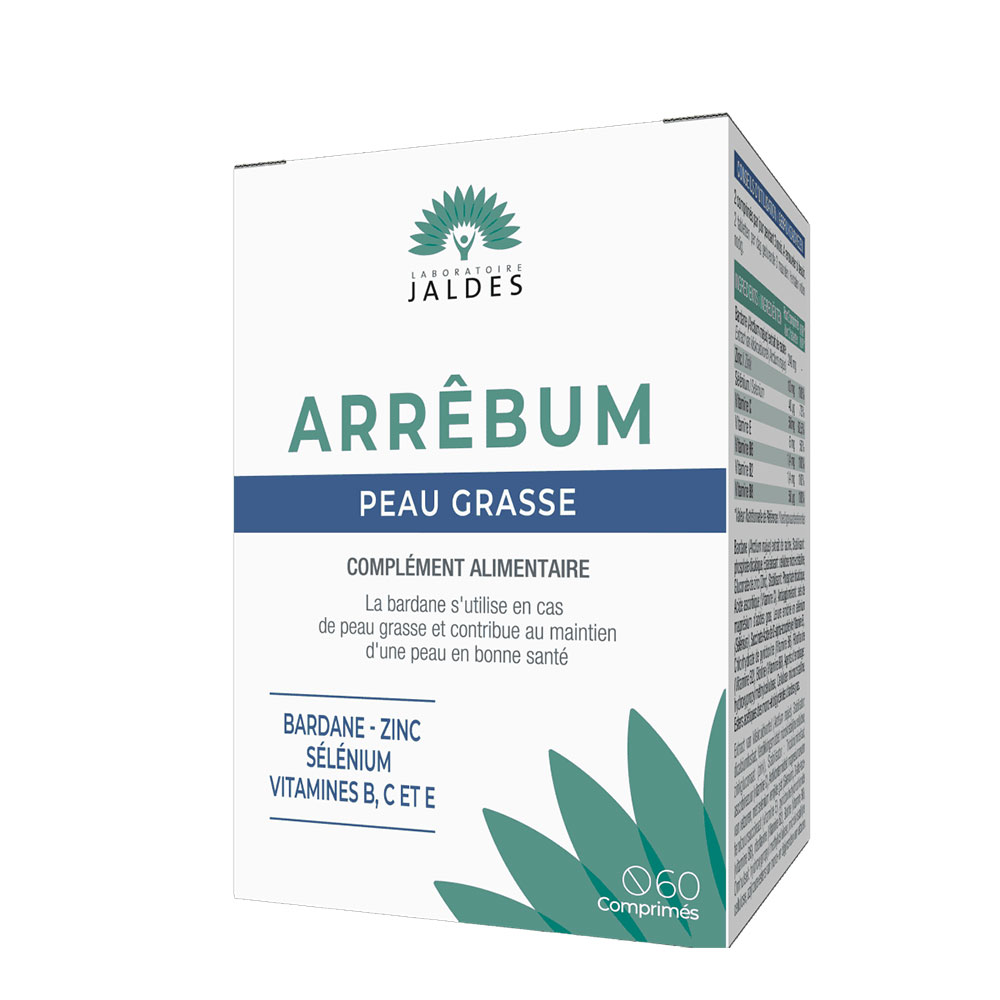 Jaldes Arrêbum Peaux grasses 60 Comprimes