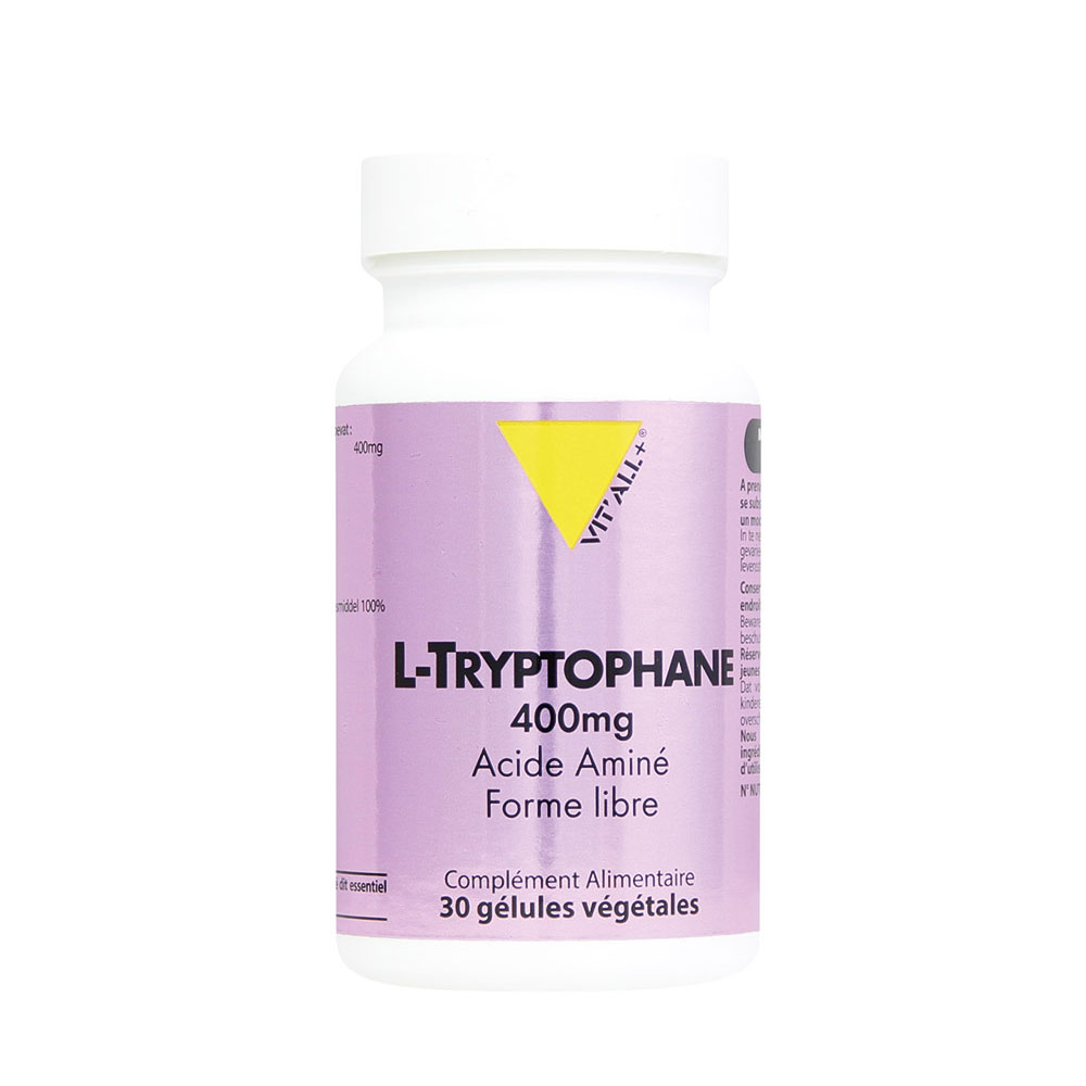 Vit'All+ L-tryptophane 400mg 30 gélules végétales 30 gélules végétales