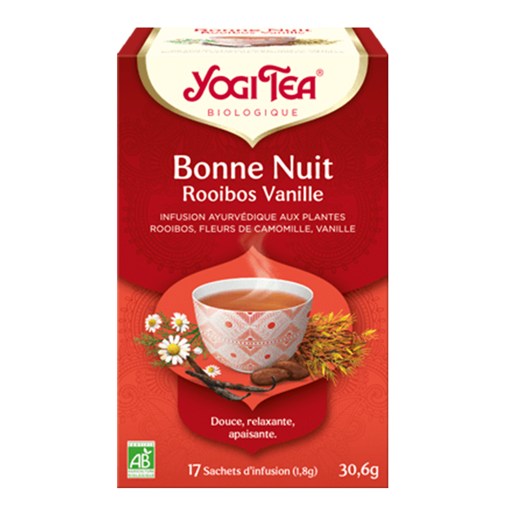 Yogi Tea Bonne Nuit Rooibos Vanille 17 Sachets