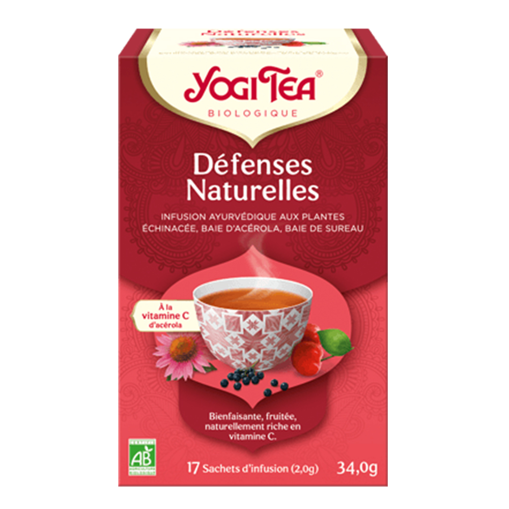 Yogi Tea Infusion Biologique Defenses Naturelles 17 Sachets