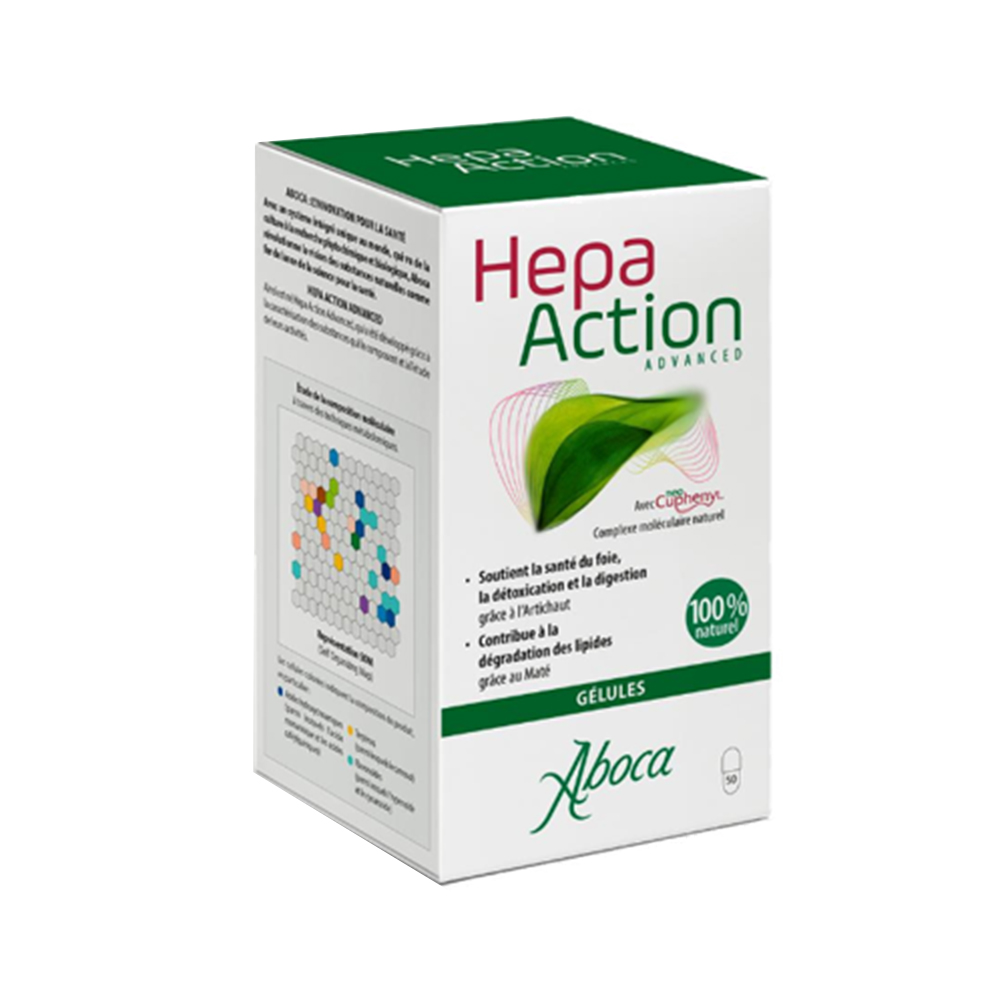 Aboca Gastro-intestinale Hepa Action Détoxification du Foie & Digestion 50 gélules