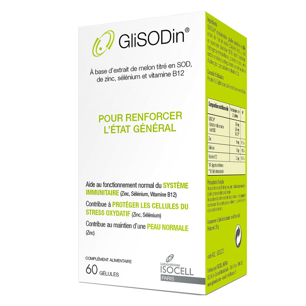 Isocell Glisodin Etat Général 60 gélules