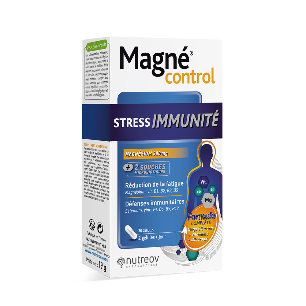Nutreov Magnécontrol Stress Immunité 30 gélules